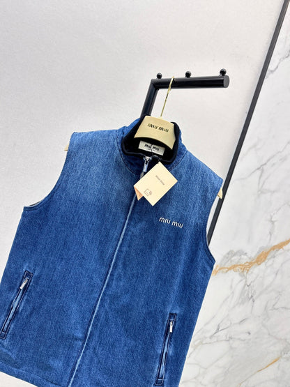 Miu NEW Denim vest jacket
