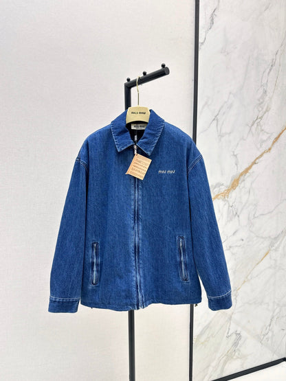 Miu NEW lapel denim jacket
