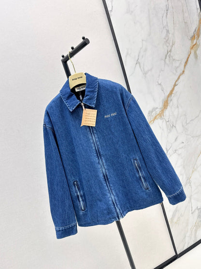 Miu NEW lapel denim jacket