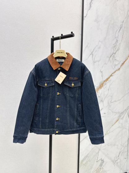 Miu NEW Denim cotton jacket