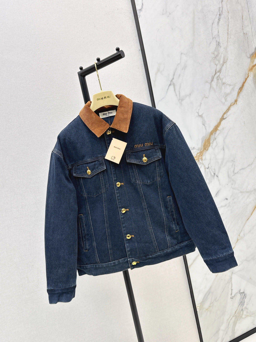 Miu NEW Denim cotton jacket