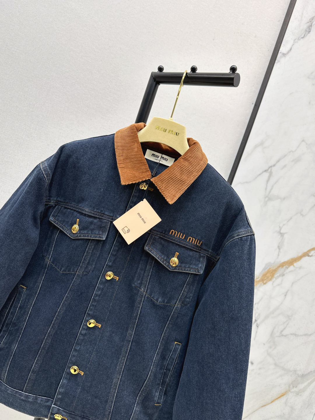 Miu NEW Denim cotton jacket