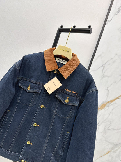 Miu NEW Denim cotton jacket