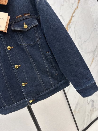 Miu NEW Denim cotton jacket