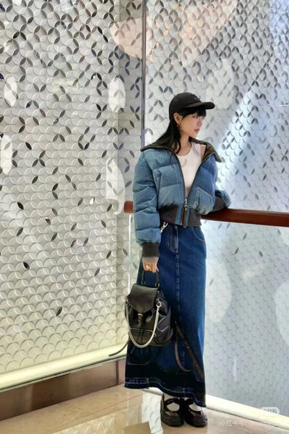 Louis NEW denim down jacket