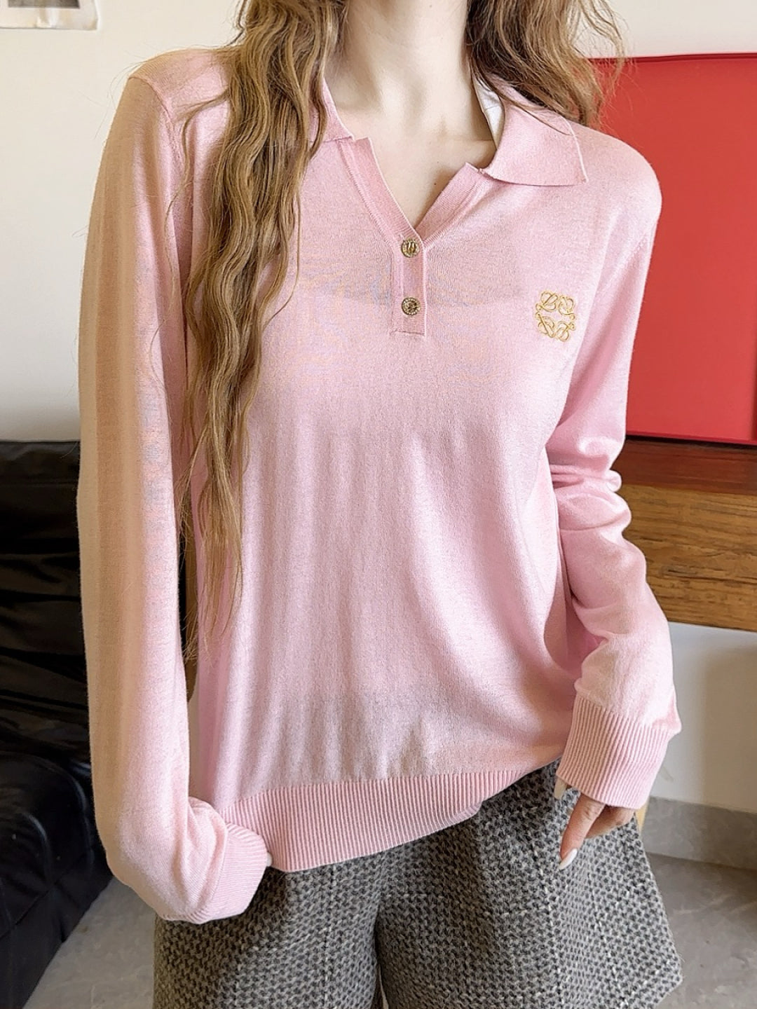 Loe NEW Embroidered wool sweater