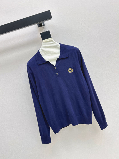 Loe NEW Embroidered wool sweater