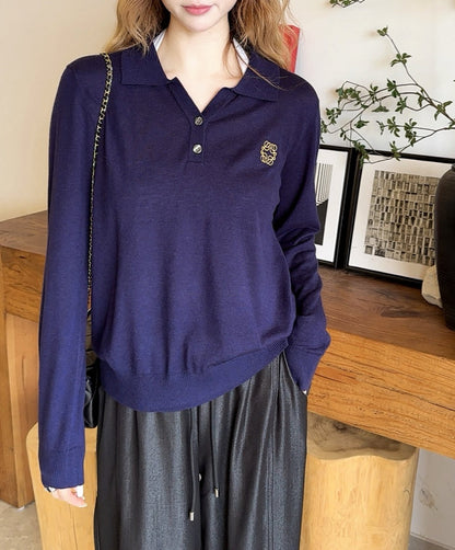 Loe NEW Embroidered wool sweater