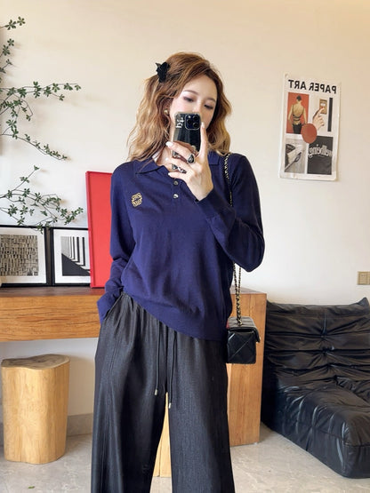 Loe NEW Embroidered wool sweater