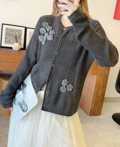Chan NEW floral embellished cardigan