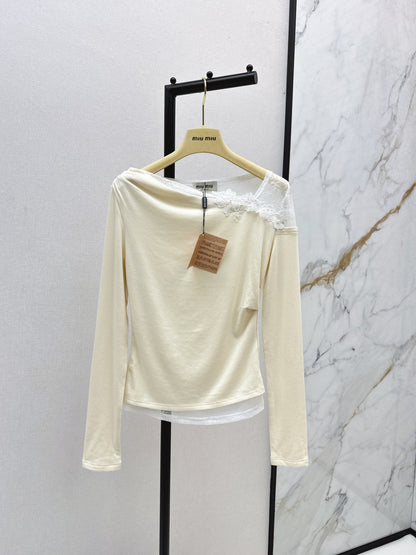 Miu NEW Lace base shirt