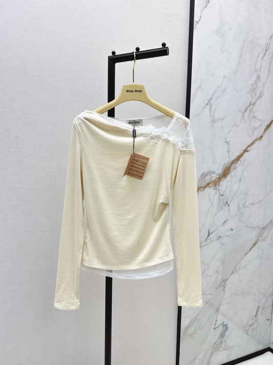 Miu NEW Lace base shirt