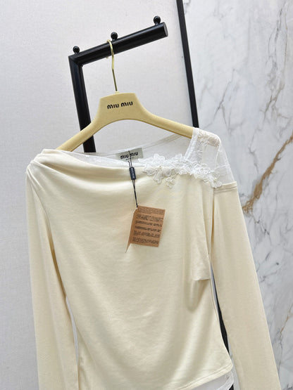 Miu NEW Lace base shirt