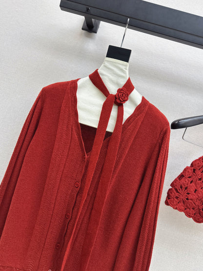 Chan NEW Cardigan + knitted hat