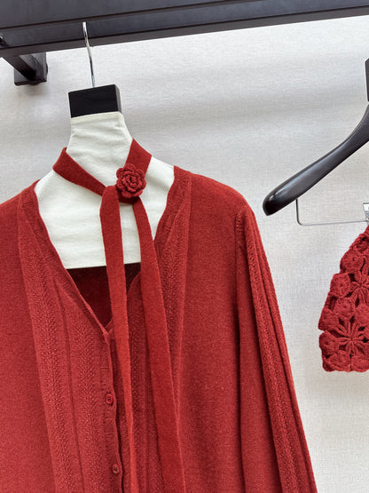 Chan NEW Cardigan + knitted hat