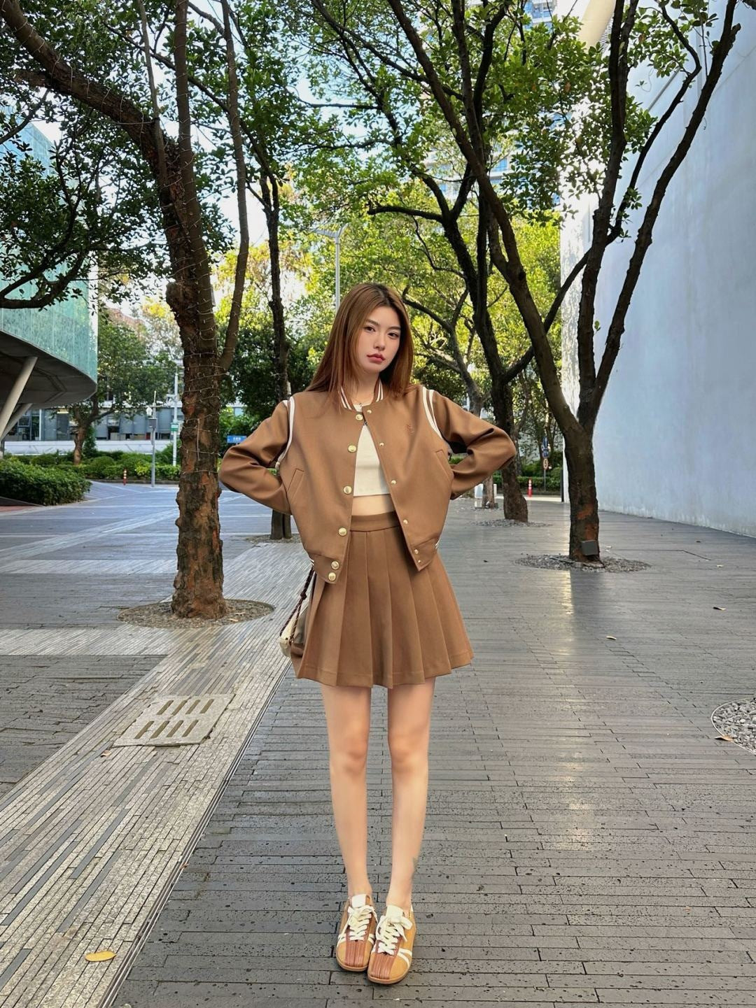 Saint NEW  jacket + pleated skirt