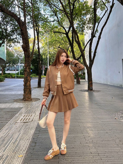 Saint NEW  jacket + pleated skirt