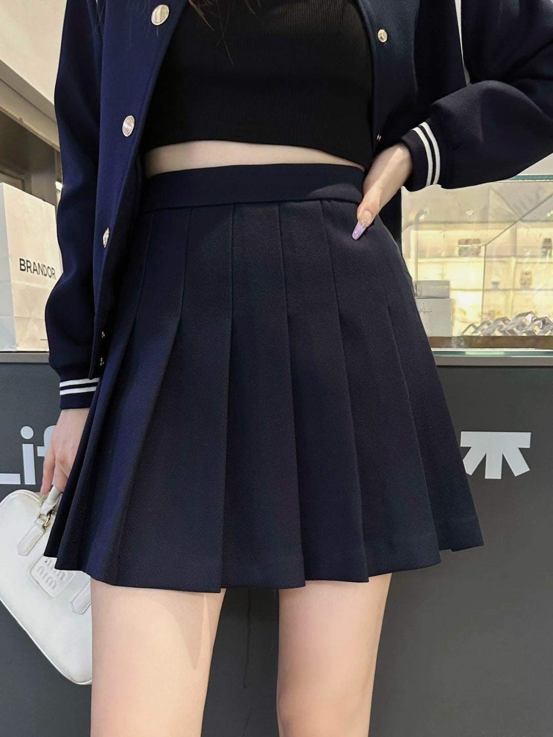 Saint NEW  jacket + pleated skirt