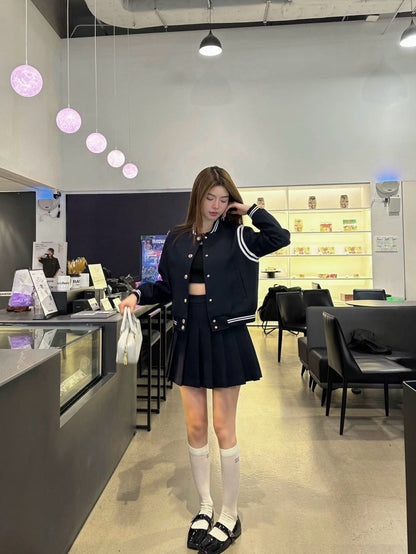 Saint NEW  jacket + pleated skirt