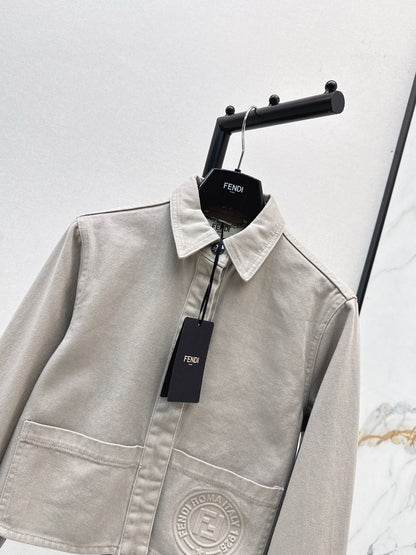 Fend NEW Cropped denim jacket