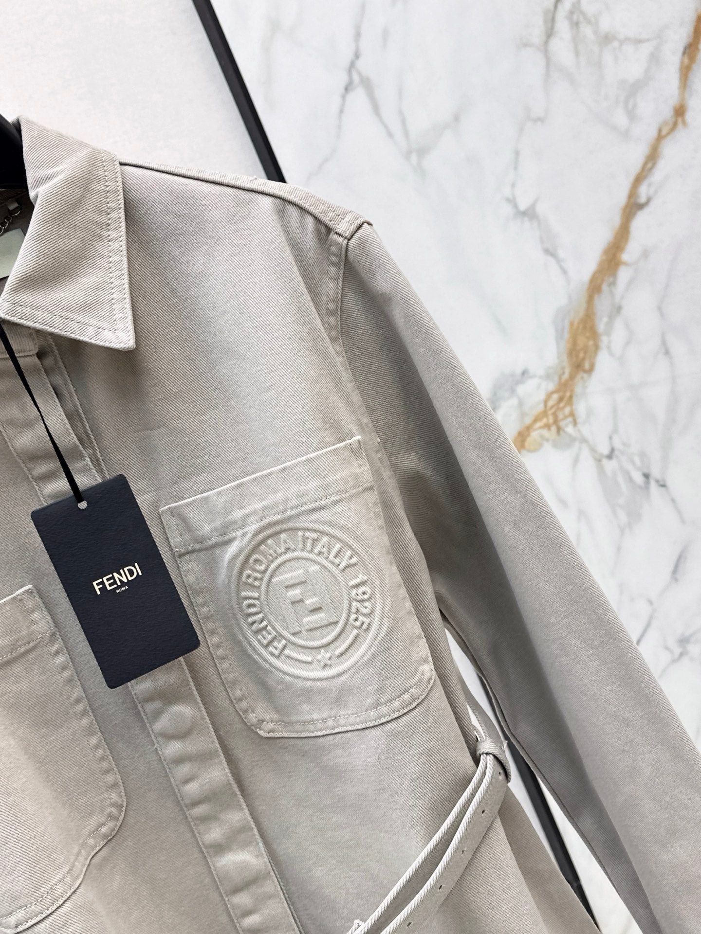 Fend NEW Long denim jacket