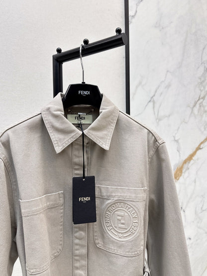 Fend NEW Long denim jacket