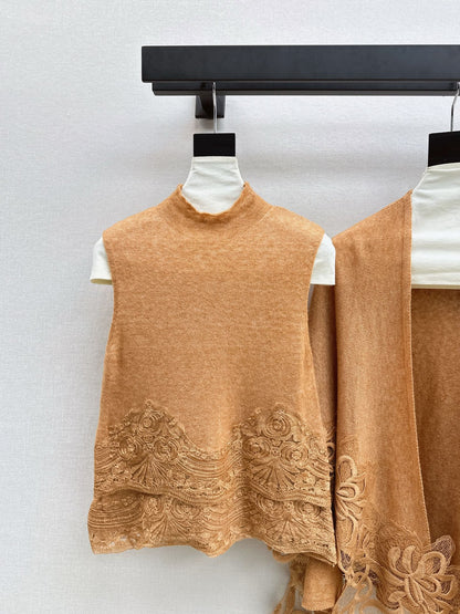 ES NEW  Lace knit suit