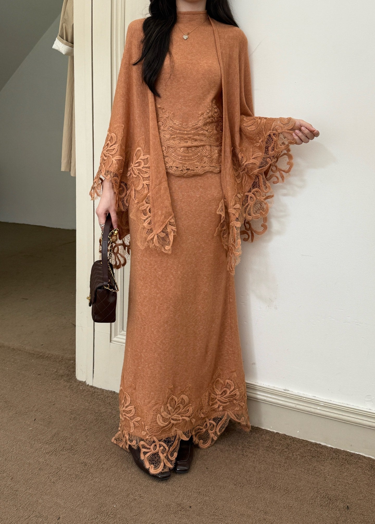 ES NEW  Lace knit suit