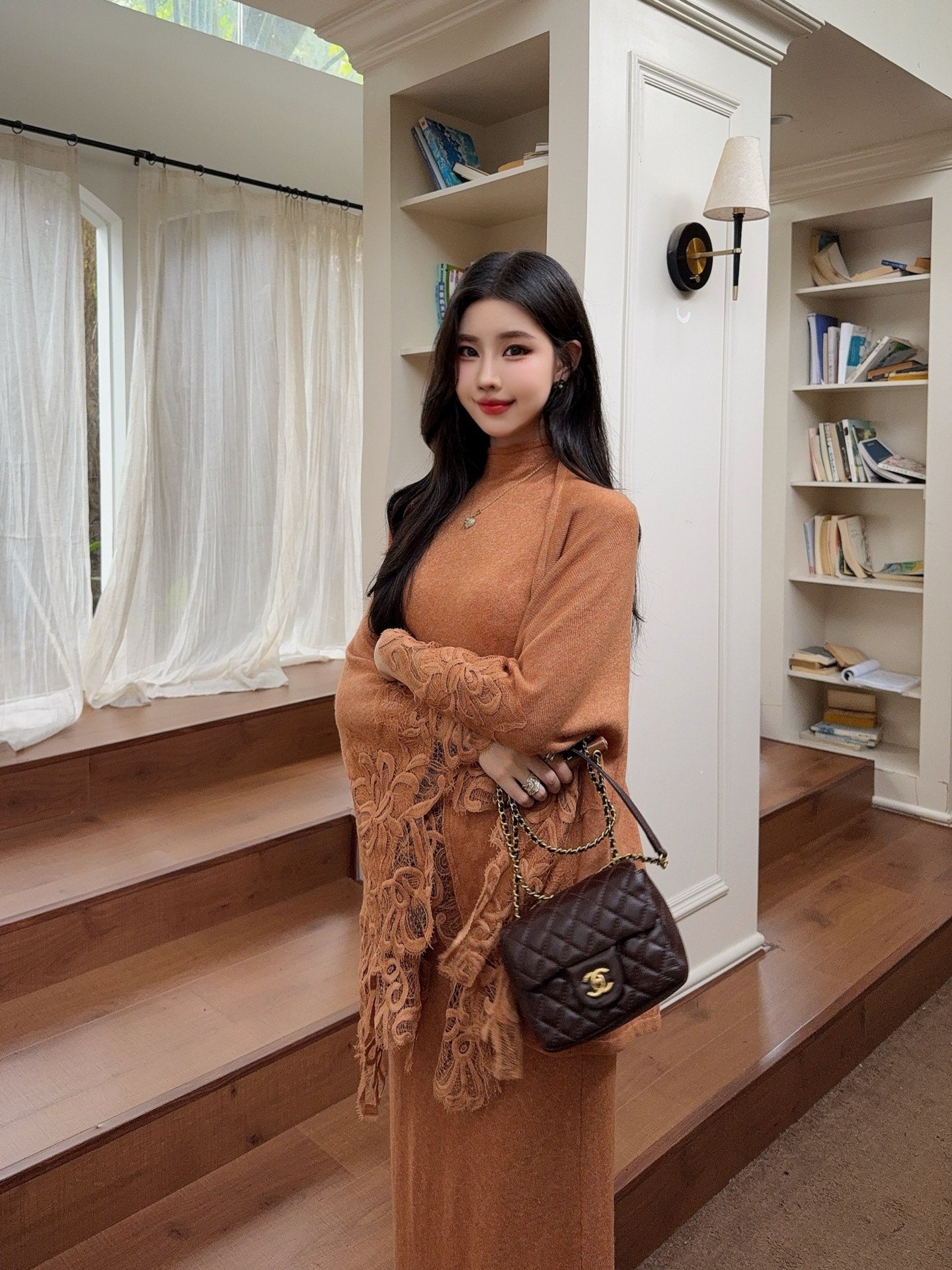 ES NEW  Lace knit suit