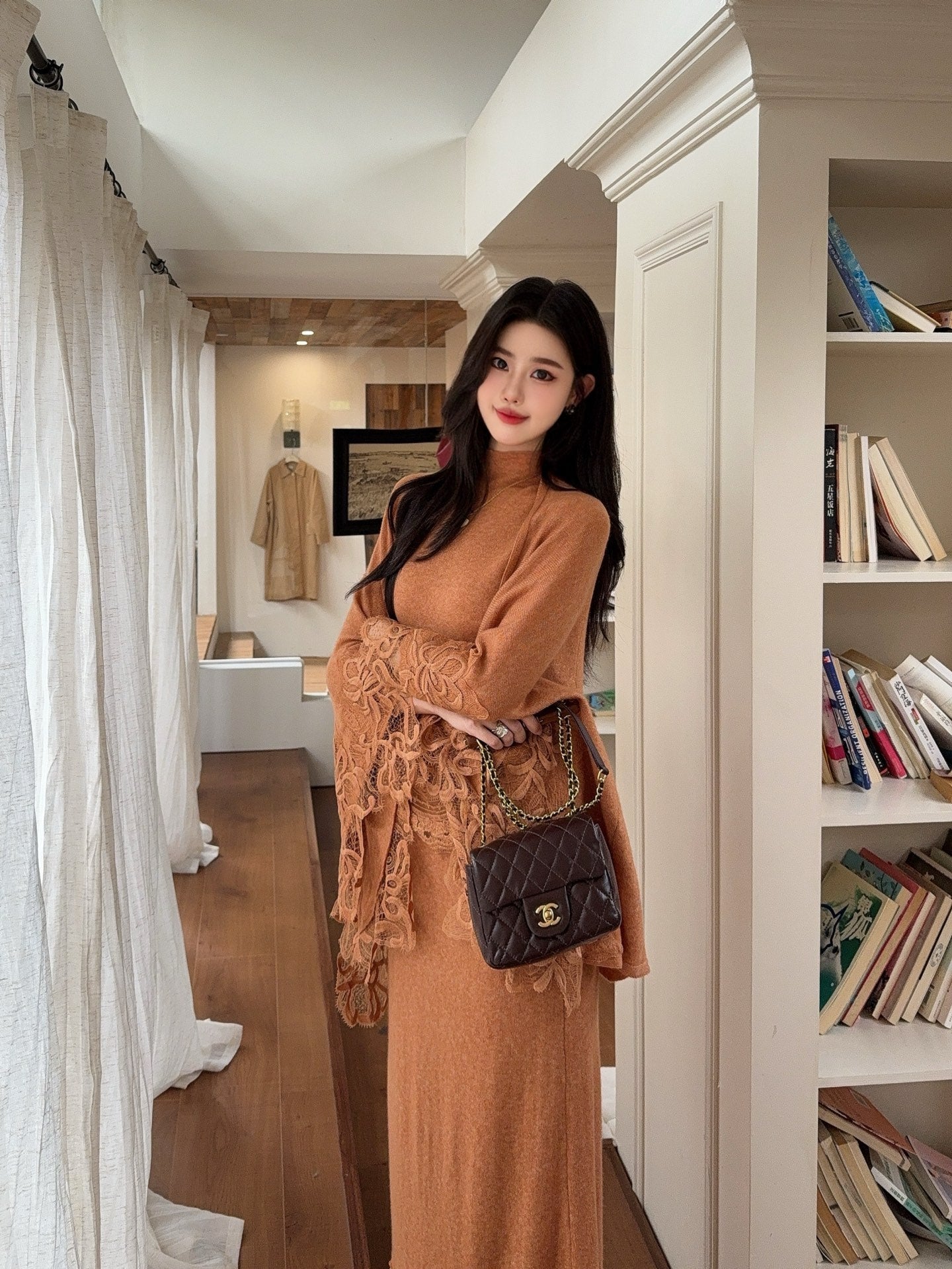 ES NEW  Lace knit suit