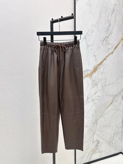 Brun NEW  leather pants