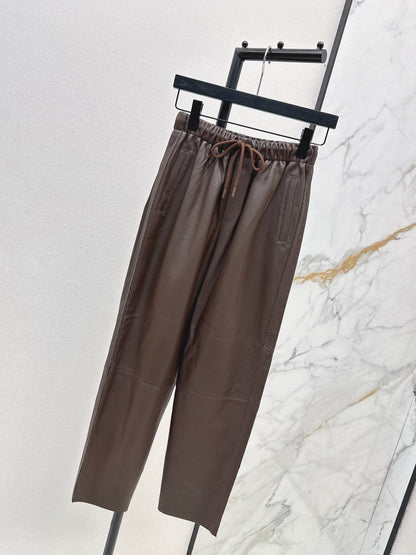 Brun NEW  leather pants