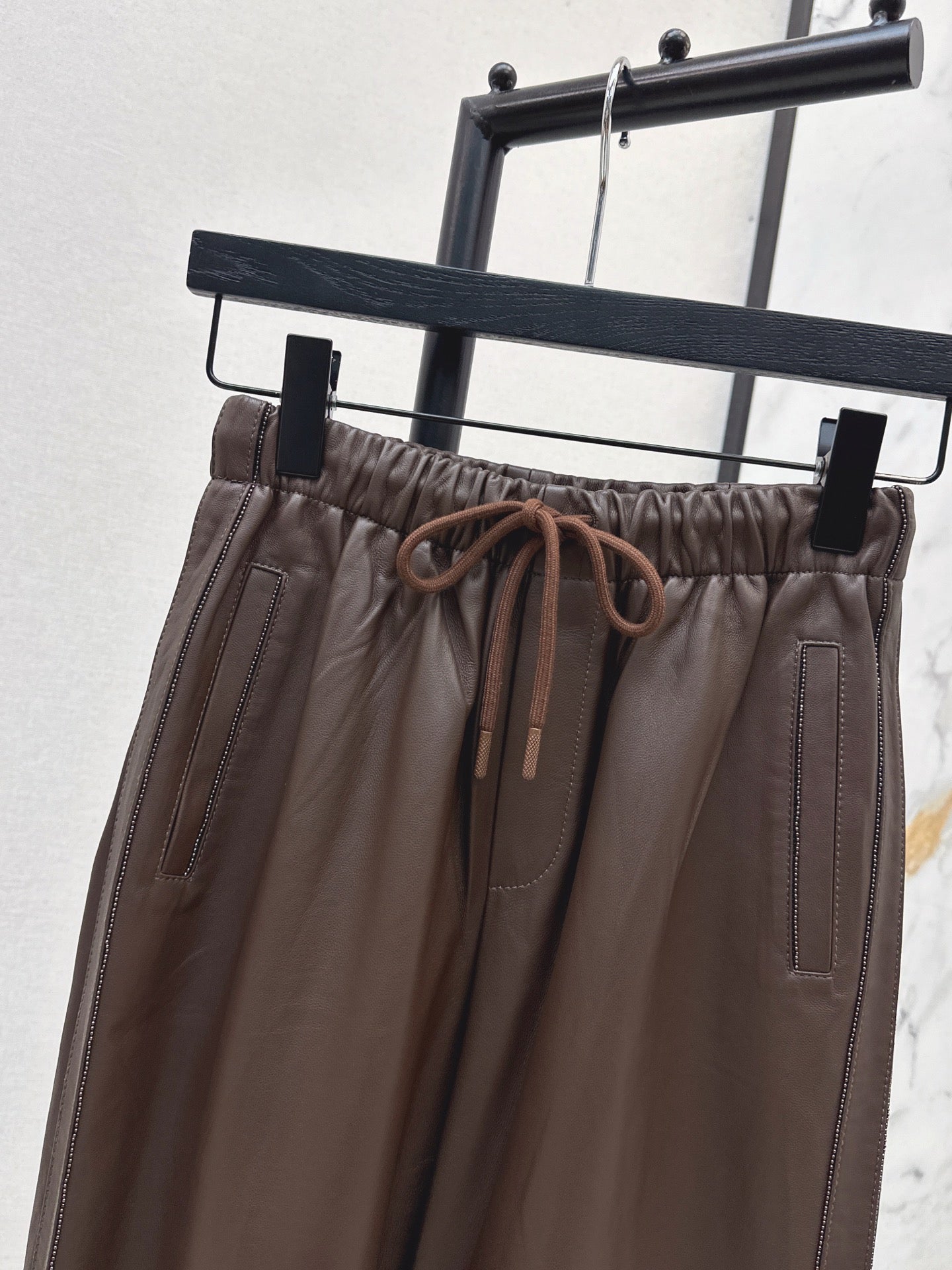 Brun NEW  leather pants