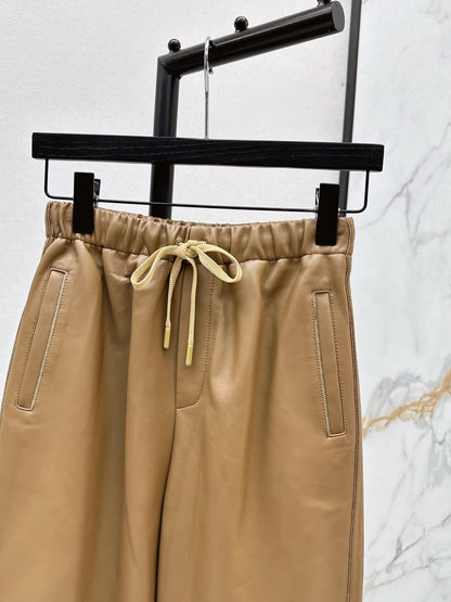 Brun NEW  leather pants