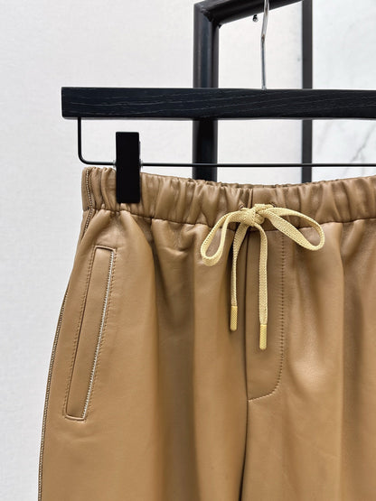 Brun NEW  leather pants