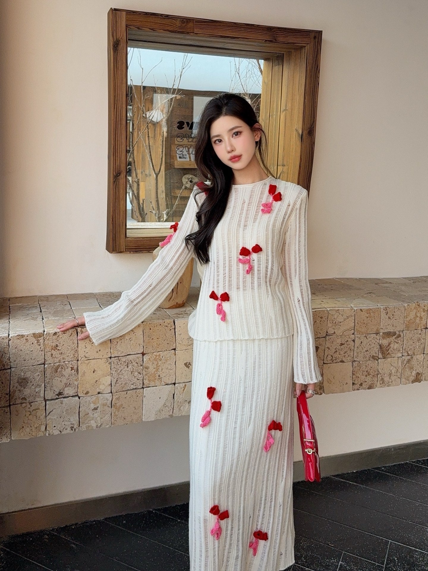 Chan NEW sweater + skirt set