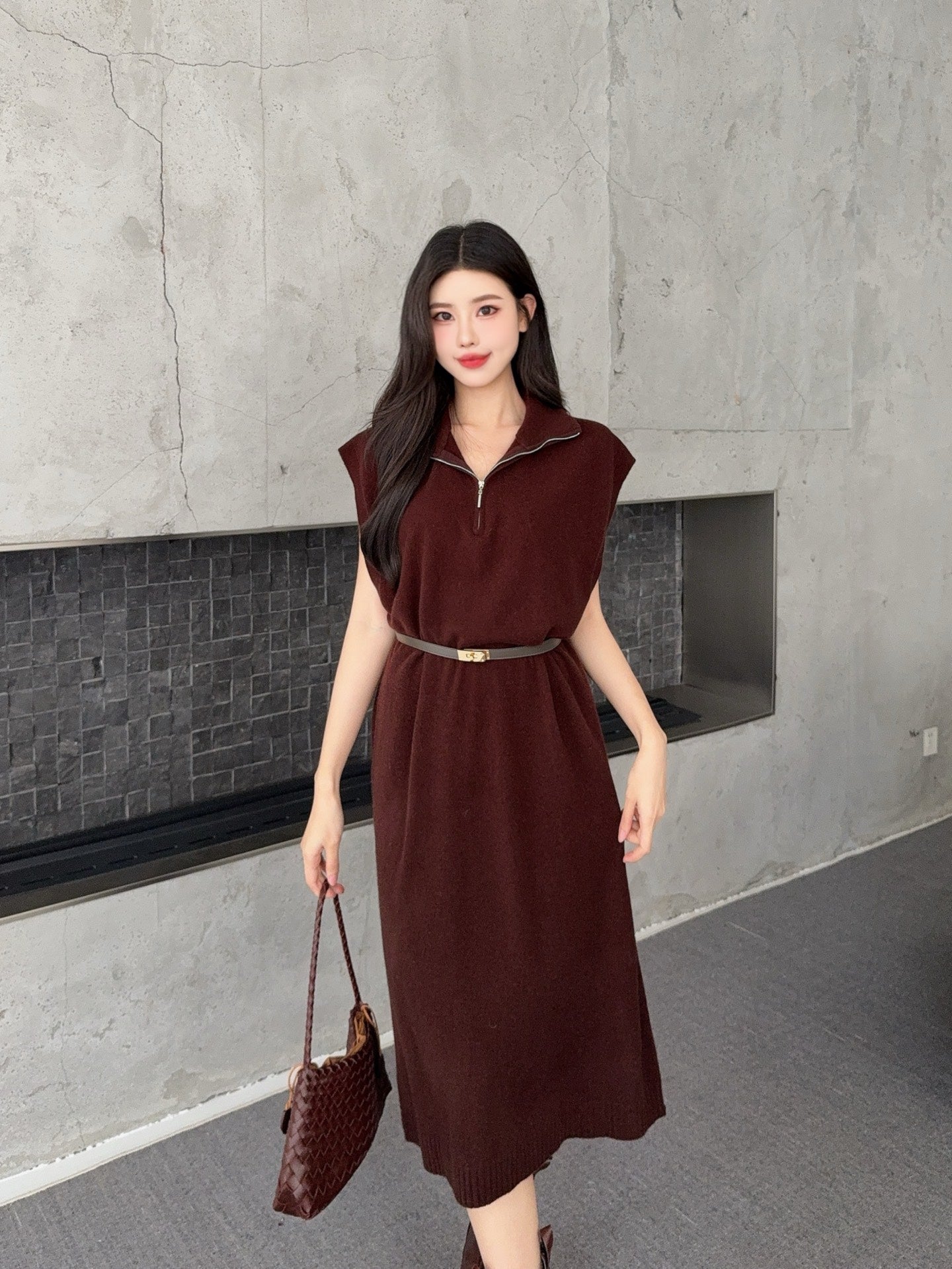 Herm NEW Wool sleeveless dress