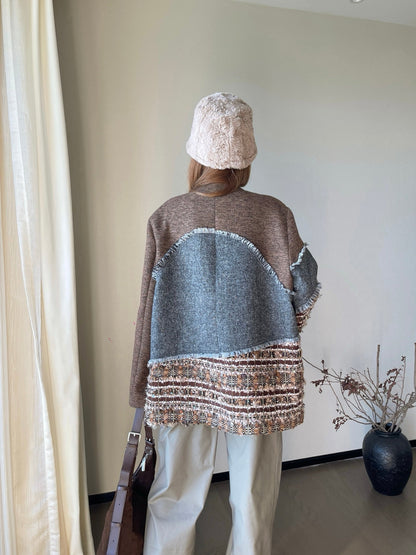 25Ss NEW woven blazer