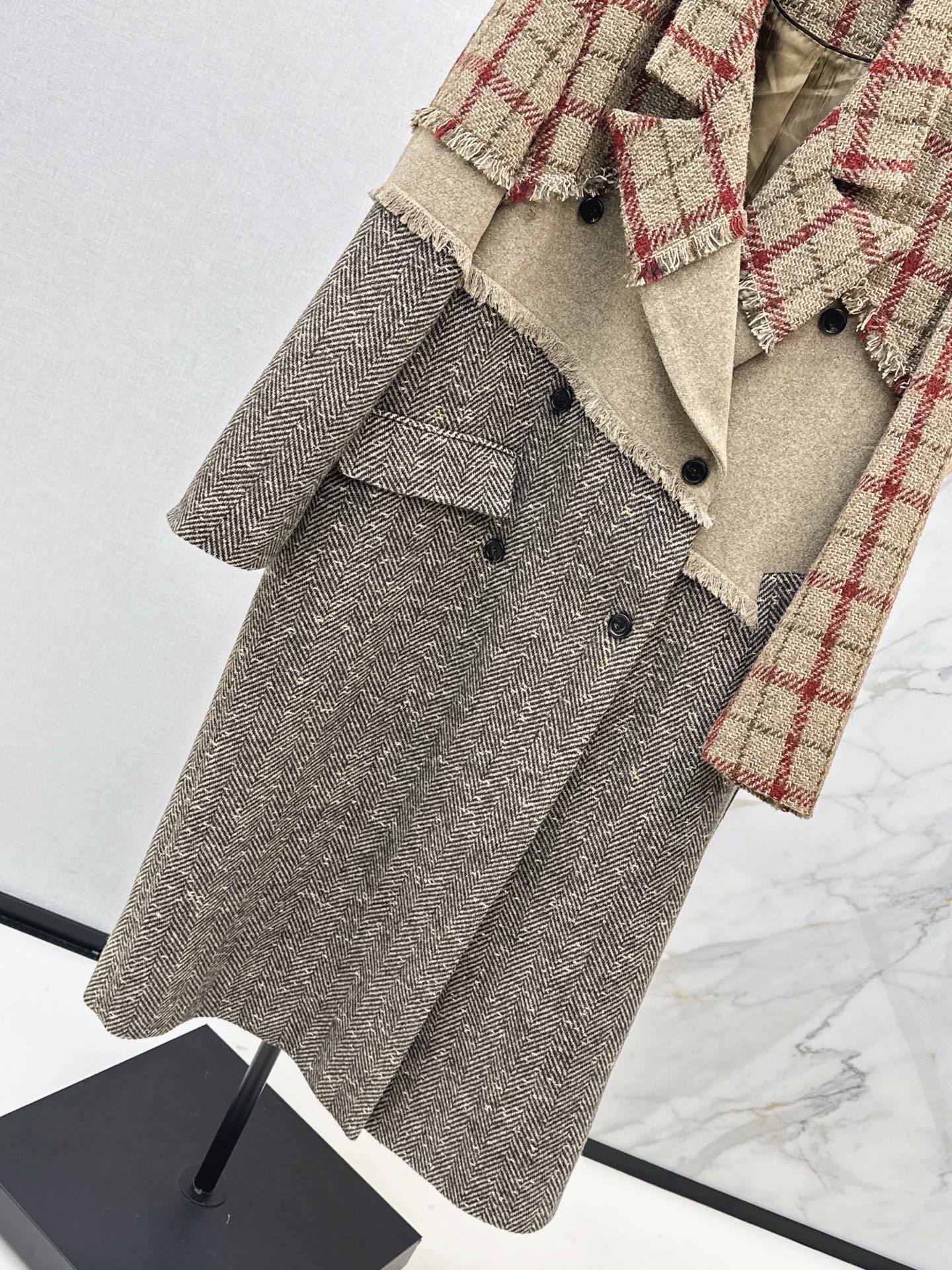 25Ss NEW color-block coat