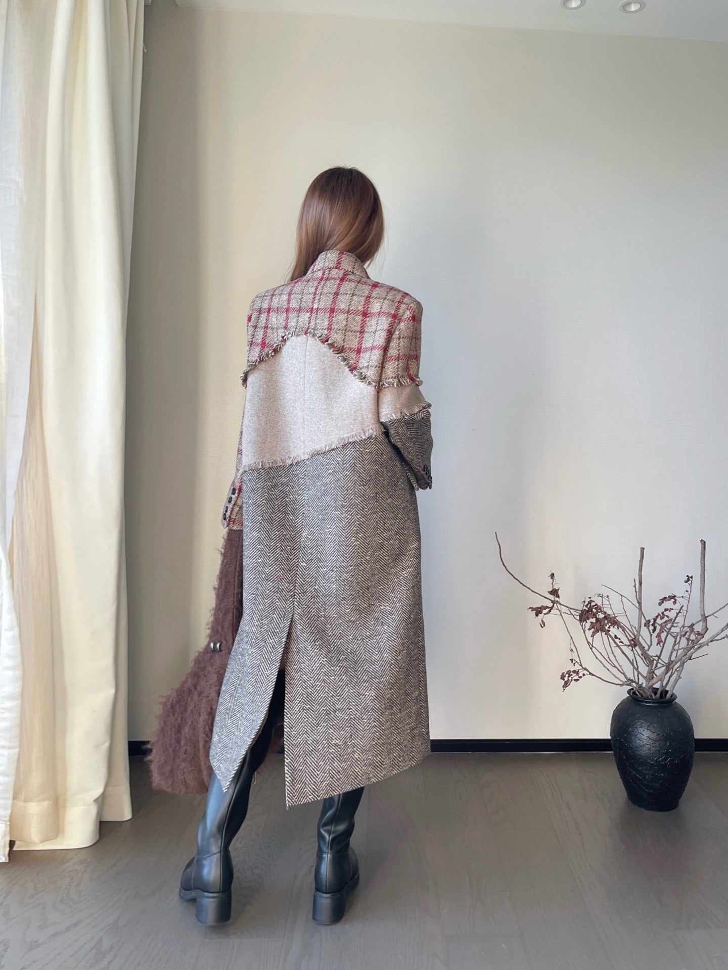 25Ss NEW color-block coat