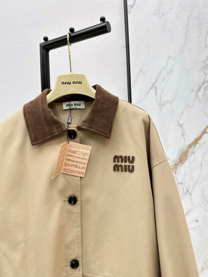 Miu NEW letter trench coat