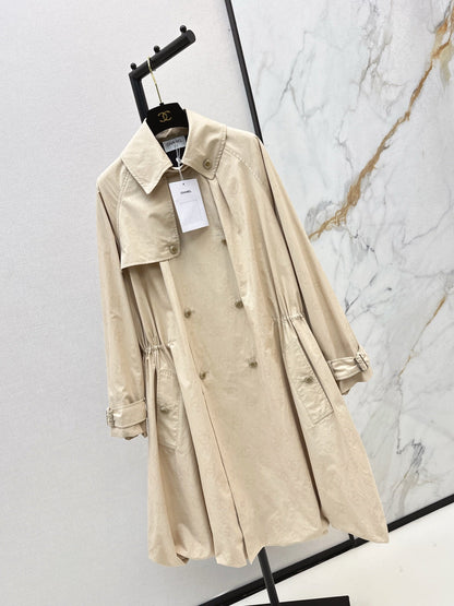 Chan NEW jacquard trench coat