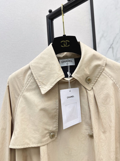 Chan NEW jacquard trench coat