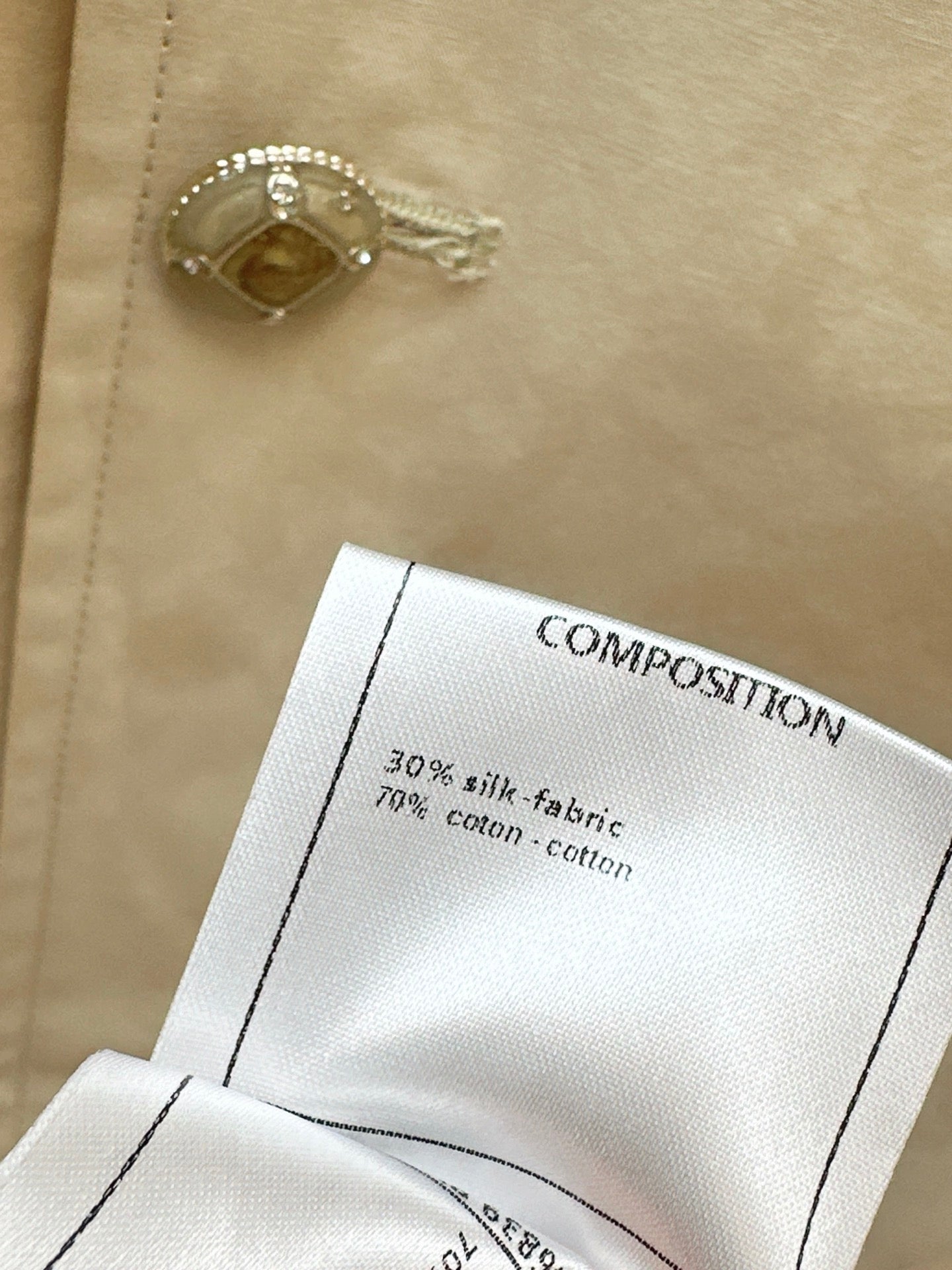 Chan NEW jacquard trench coat