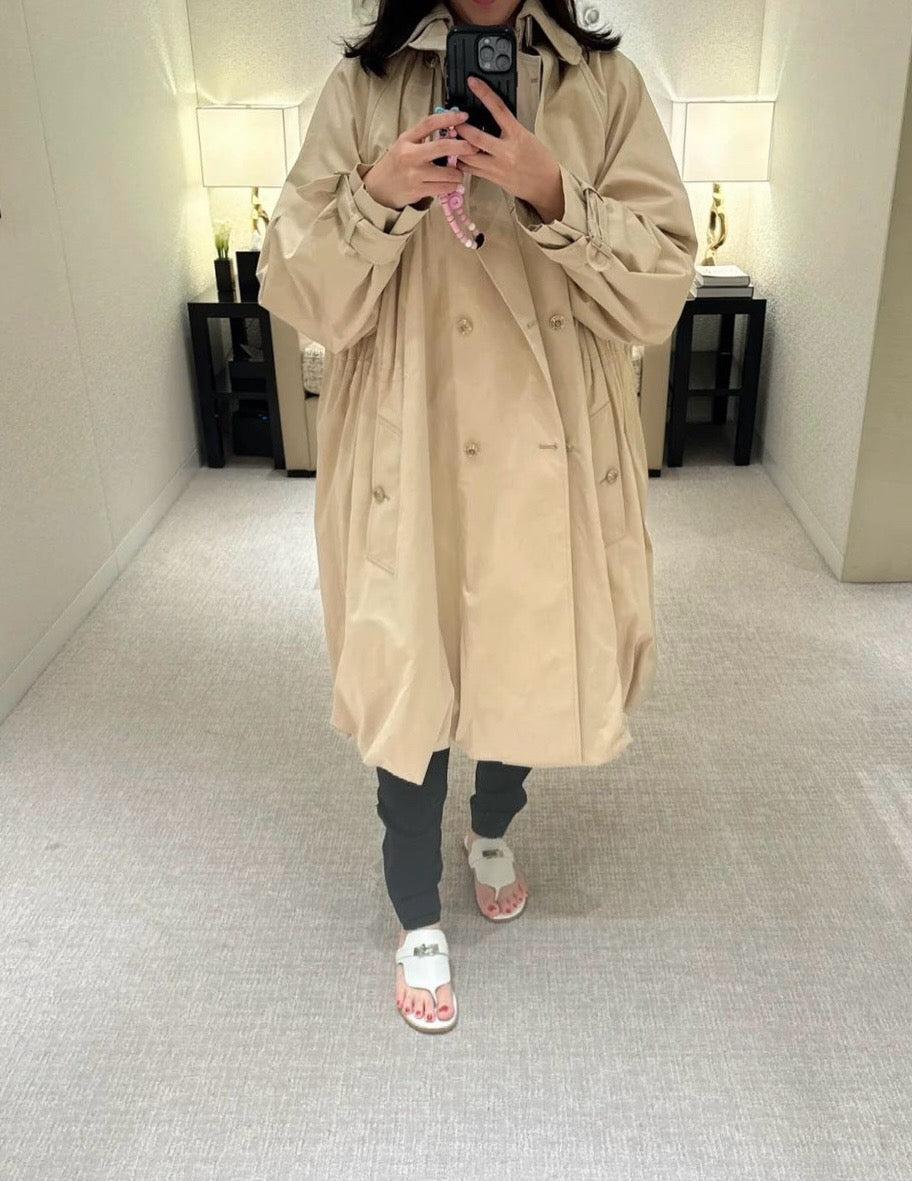 Chan NEW jacquard trench coat