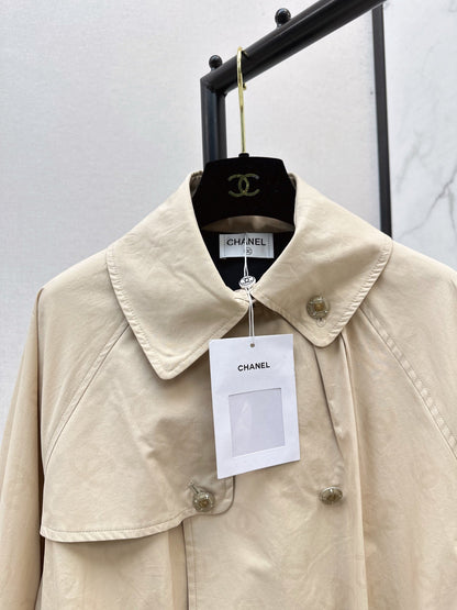 Chan NEW jacquard trench coat