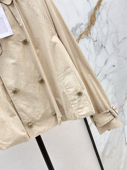 Chan NEW jacquard trench coat