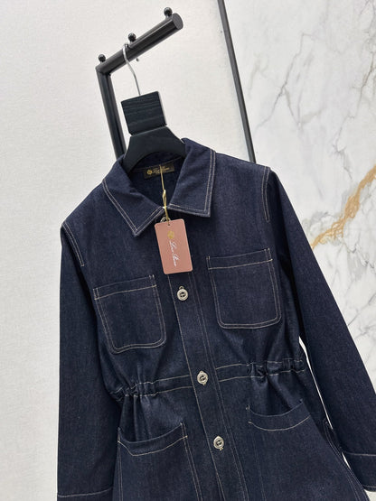 Loro NEW drawstring denim jacket