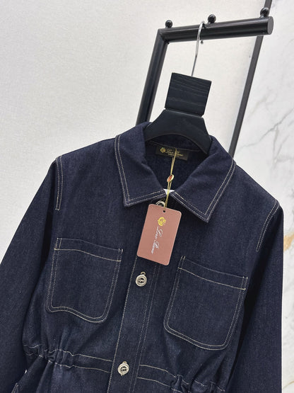 Loro NEW drawstring denim jacket