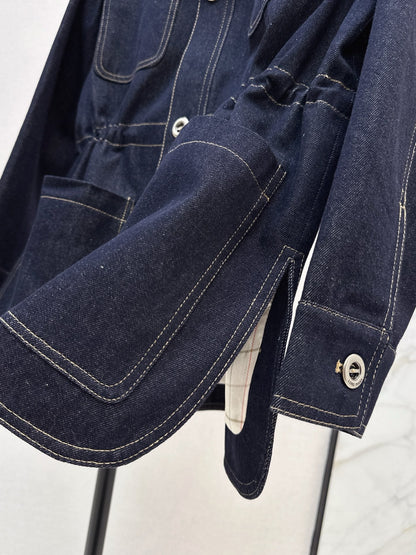 Loro NEW drawstring denim jacket